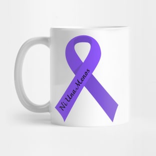 Ni una menos purple ribbon Mug